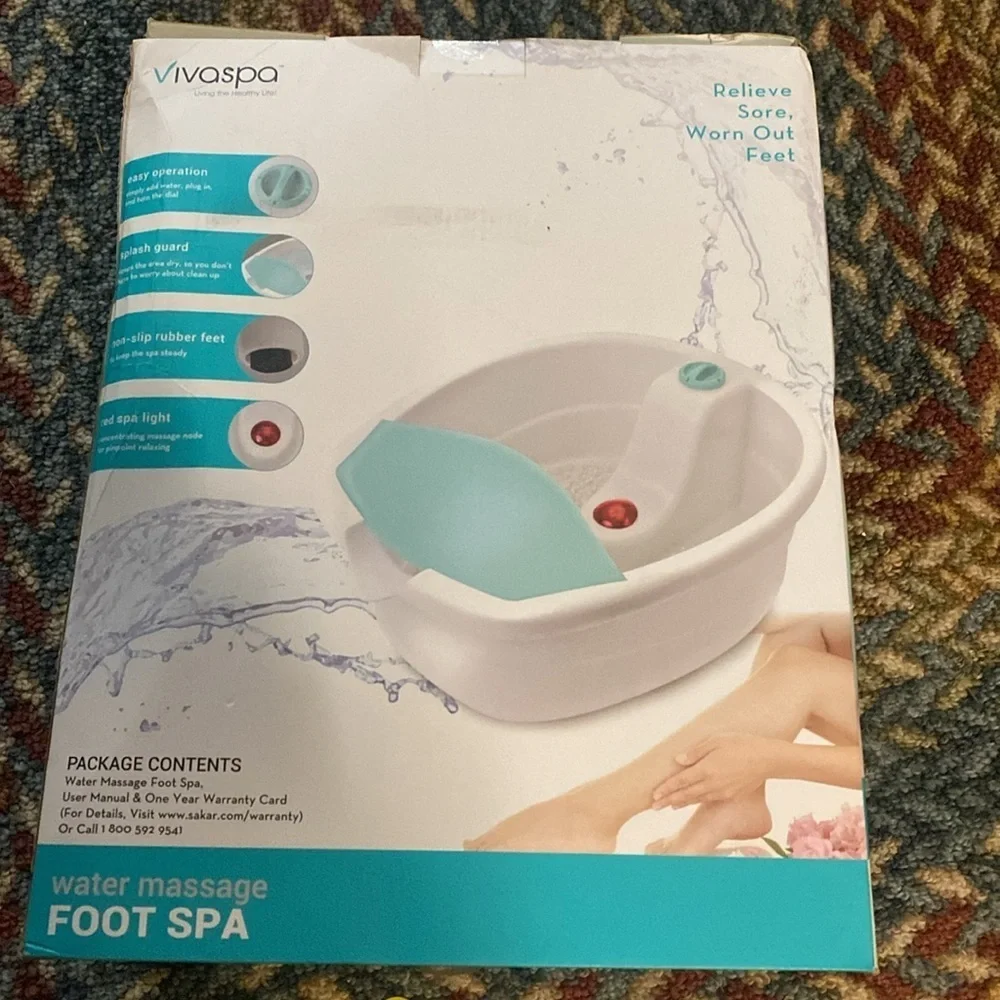 Water Massage Foot Spa Household Health Care Relax VivaSpa Foot Relief